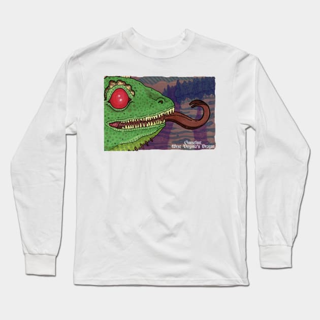 Goosefoot, West Virginia's Dragon Long Sleeve T-Shirt by Ballyraven